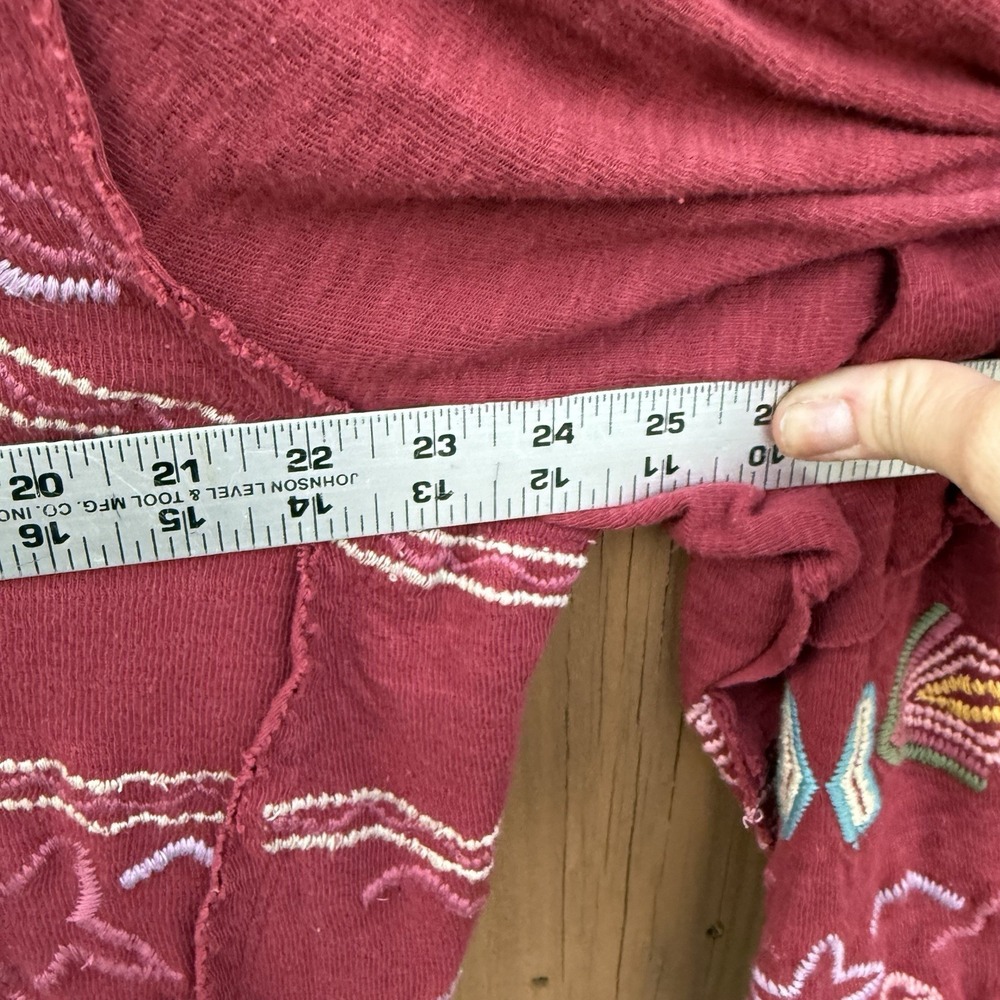 Coldwater Creek Juniper Ridge Embroidered Knit Cardigan Jacket Size S/M Boho - Picture 5 of 7